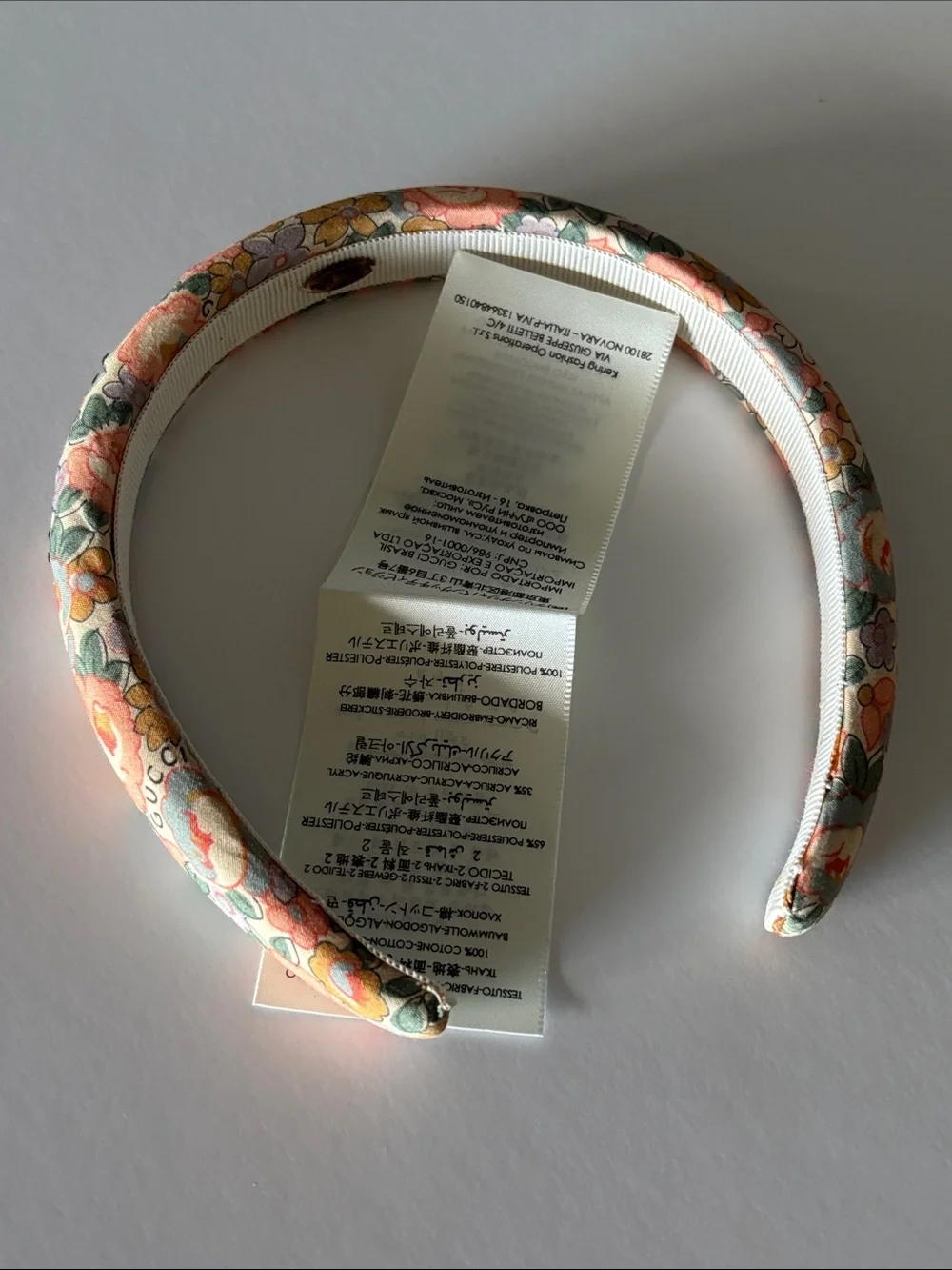 Gucci liberty floral headband brand